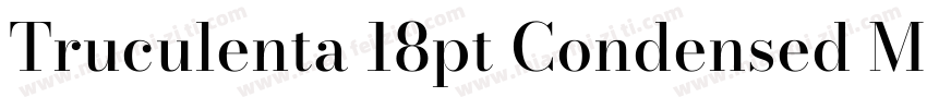 Truculenta 18pt Condensed Medium字体转换